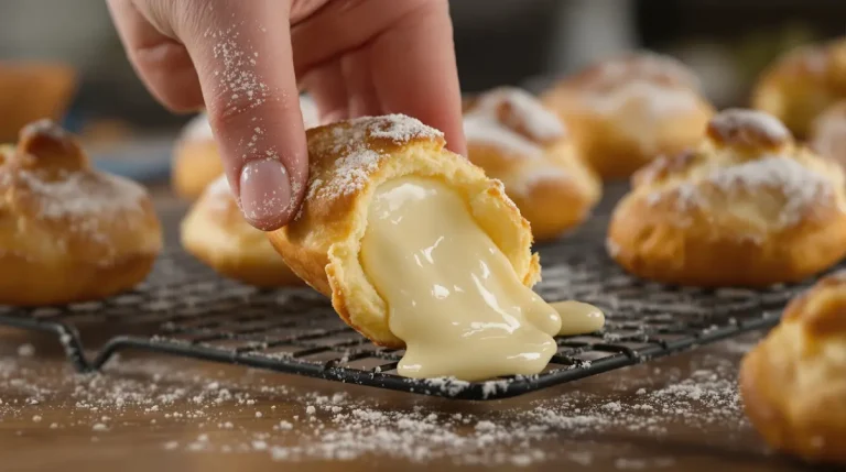 Ces choux à la crème pâtissière sont une tuerie : coques super légères, crème vanille ultra lisse