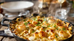 Gratin poireaux–Saint-Jacques : si simple à préparer, le plat parfait pour un vrai repas de fête