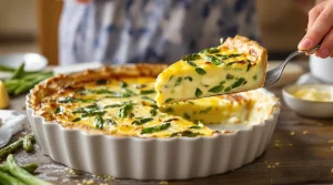 « Je la fais chaque printemps » : ma quiche sans pâte tient parfaitement grâce à un ratio que personne ne devine