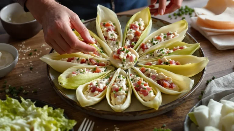 Petites barquettes d’endive au jambon : mon apéritif ultra express prêt en quelques minutes