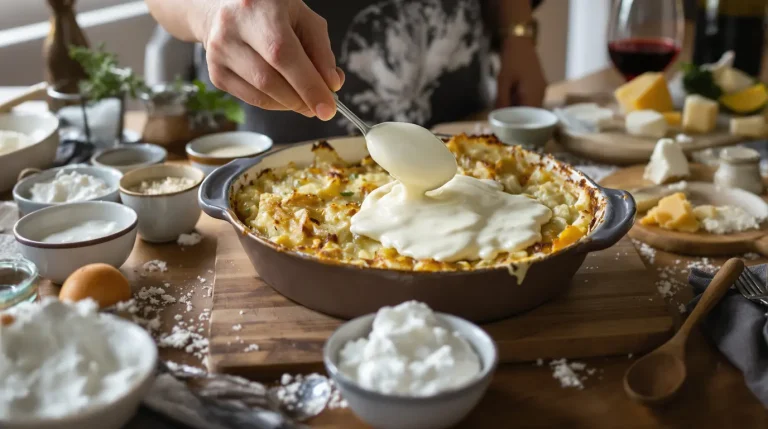par quoi remplacer la béchamel dans un gratin