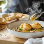recette coquille saint-jacques à la bretonne champignons
