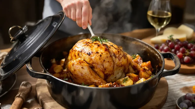 temps de cuisson pintade en cocotte en fonte