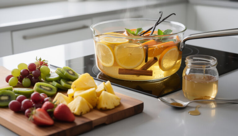 Comment préparer un sirop maison pour une salade de fruit fraîche et savoureuse